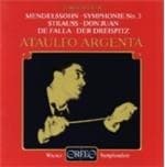 Wiener Symphoniker - Mendelssohn Symphonie Nr 3 & Strauss Don Juan & De Falla Der Dreispitz (CD)