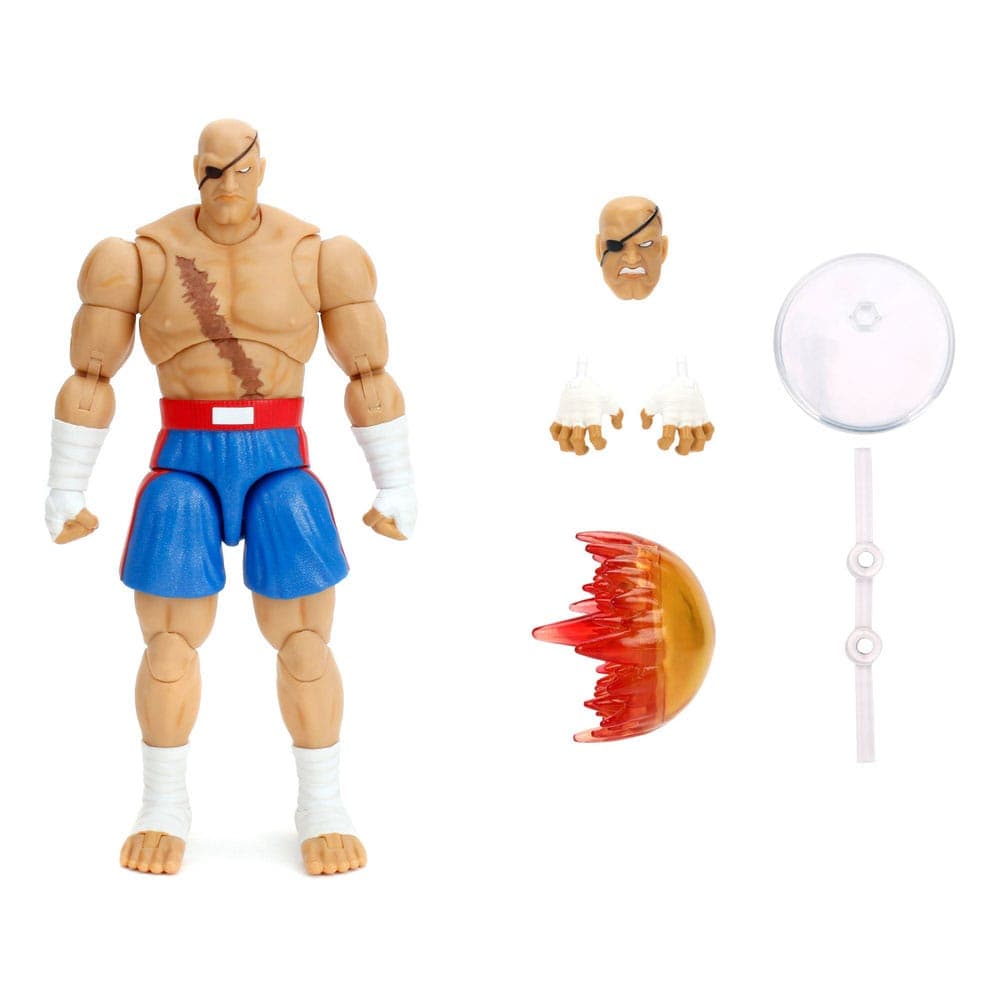 Street Fighter Ii: Jada Toys - Sagat Figure 19 Cm