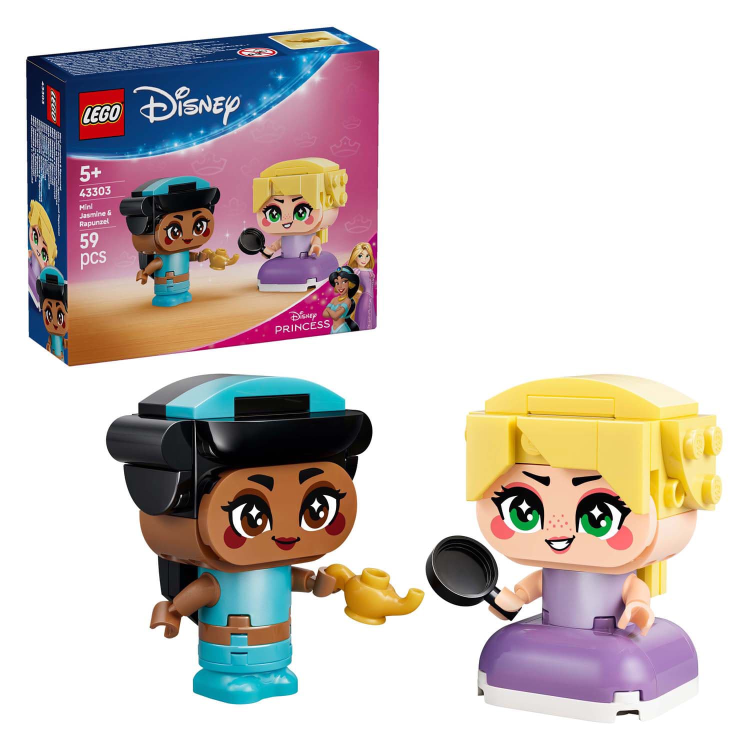 LEGO Disney Princess 43303 Mini Jasmine en Rapunzel