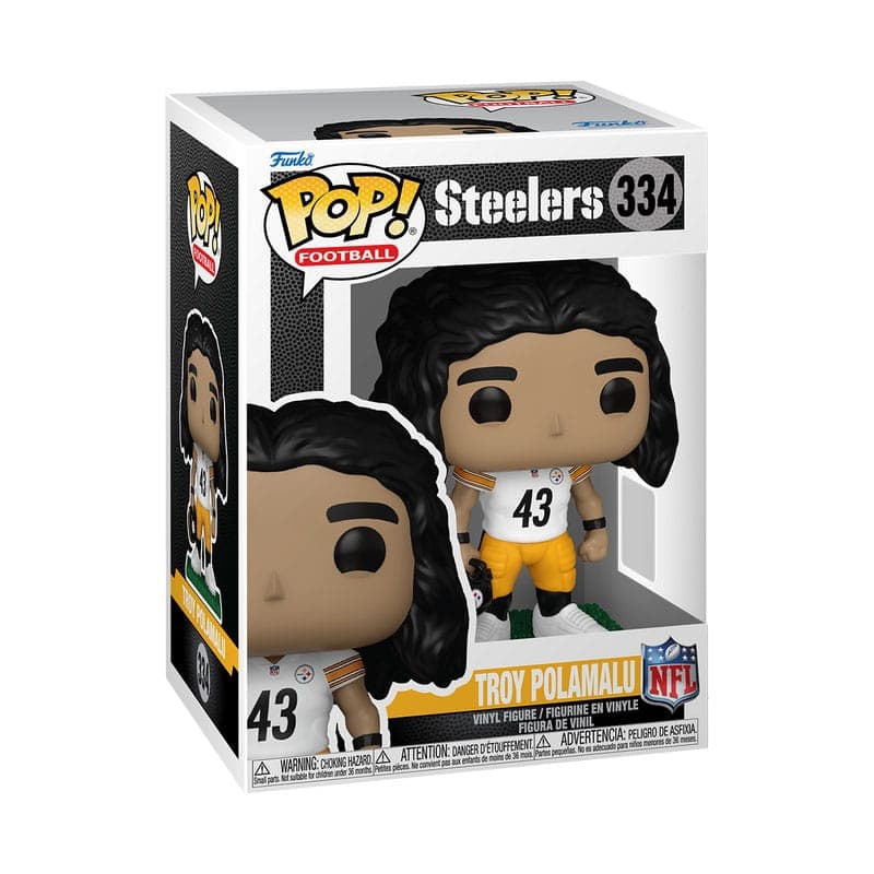 NFL: Legends POP! Sports Vinyl Figure Legends- Troy Polamalu(Steelers) 9 cm