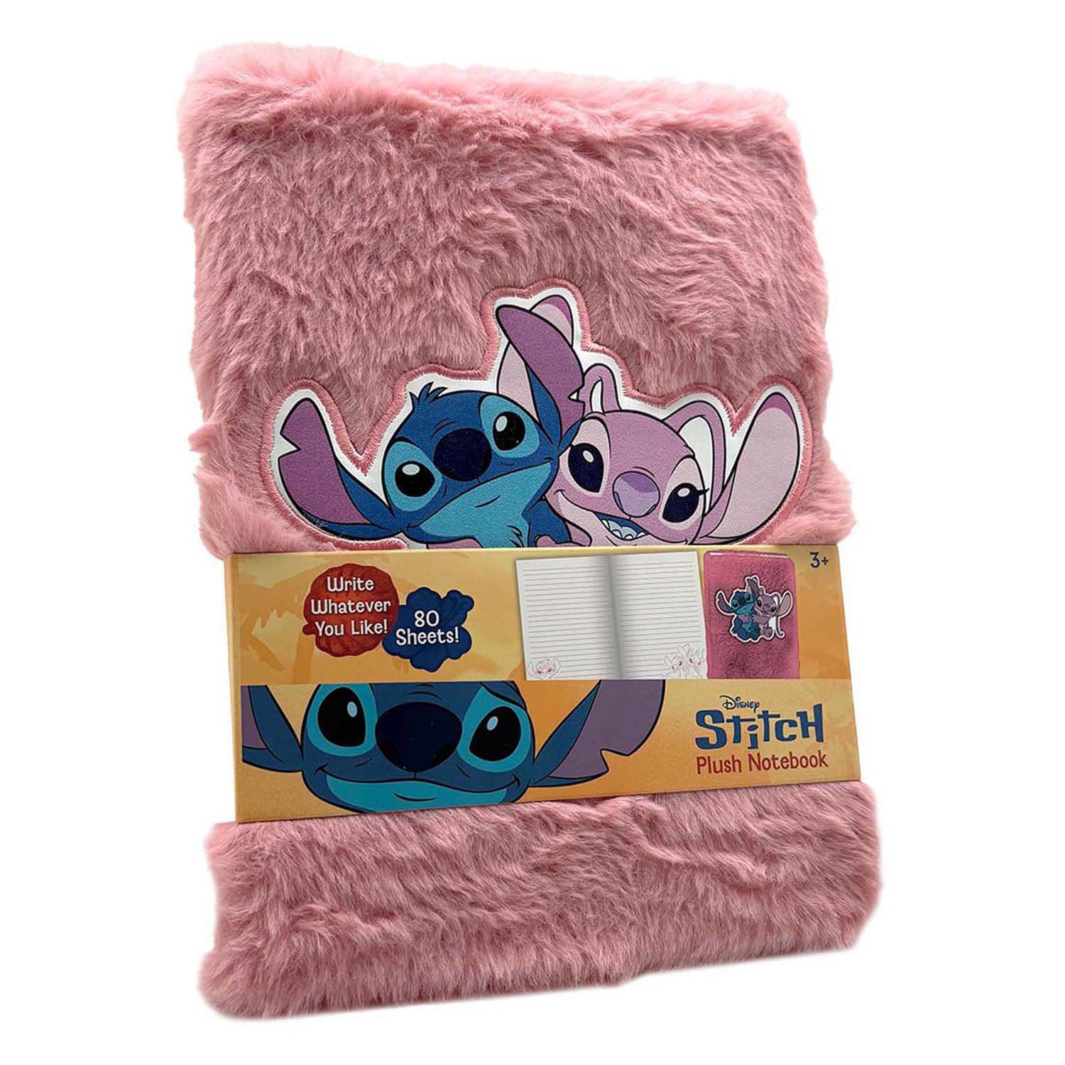 Stitch Pluche Notitieboek Stitch & Angel