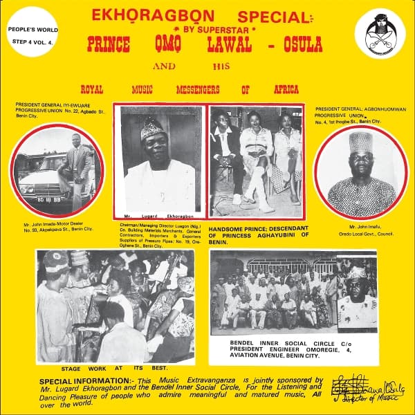 Prince Omo Lawal-Osula & His Royal Music Messengers Of Africa - Oru Ye Ye Ye (LP)