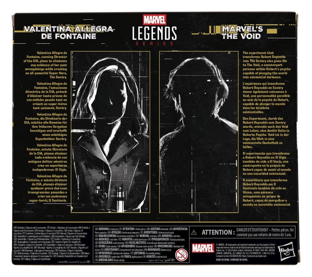 Thunderbolts Marvel Legends Action Figure 2-Pack Valentina Allegra de Fontaine & Marvel\'s The Void 15 cm